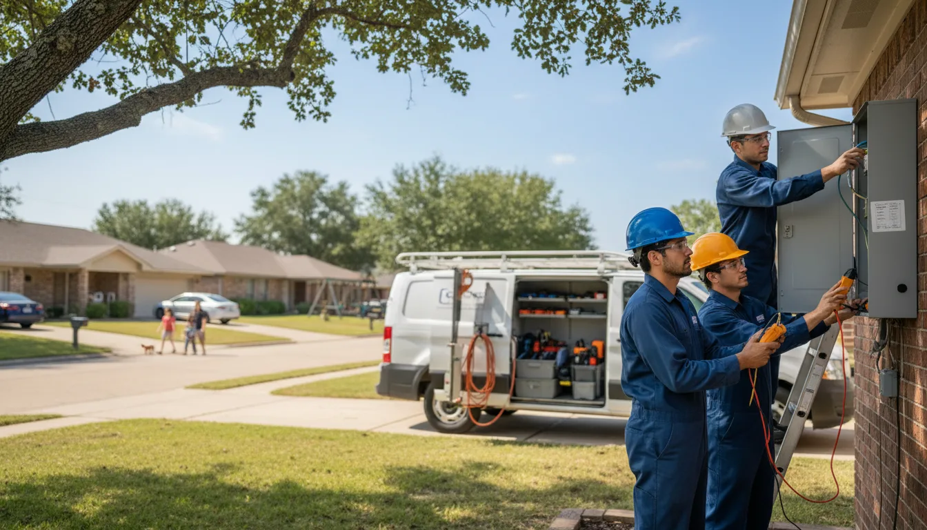 Certified electrician providing emergency electrical services in Hubbell, NE